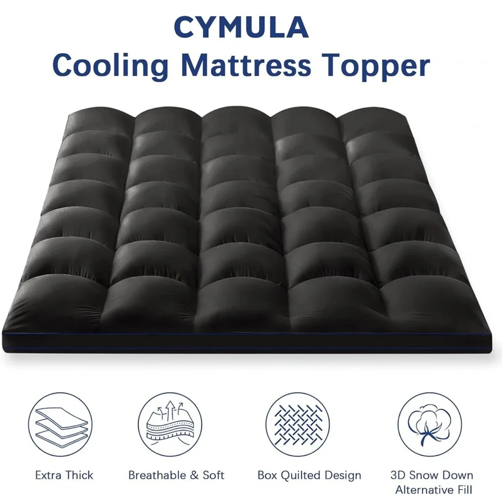 Luxurious Black Mattress Topper